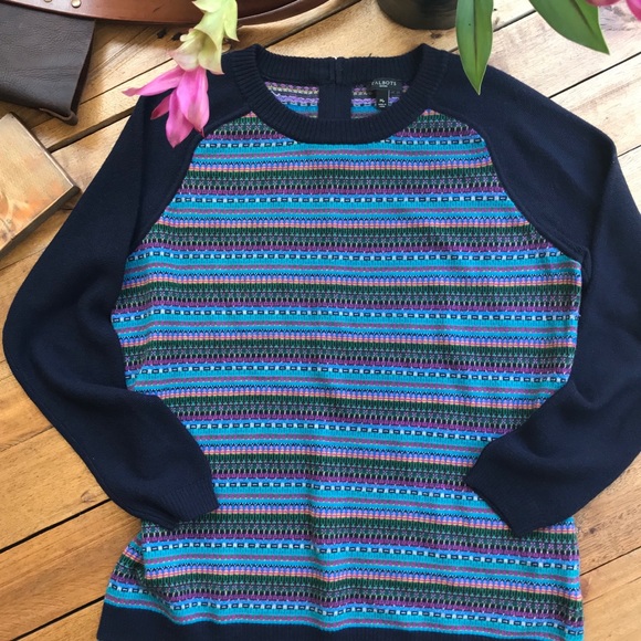 Talbots Fair Isle Raglan Sleeve Sweater - Picture 7 of 7